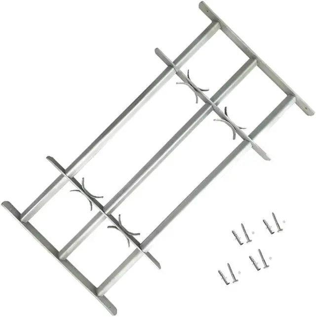 Main image of Adjustable Security Grille for Windows with 3 Crossbars 27.6"-41.3" Hardware