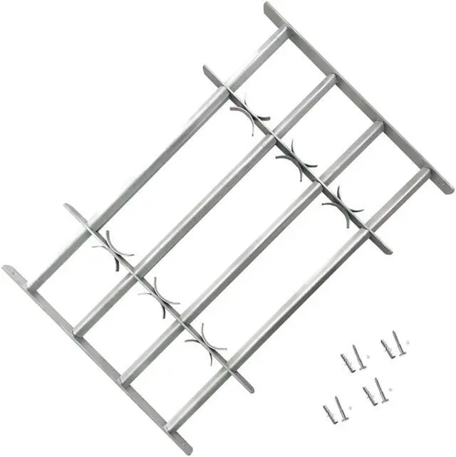 Main image of vidaXL Window Security Bars Extendable Window Guard Grill Galvanized Steel