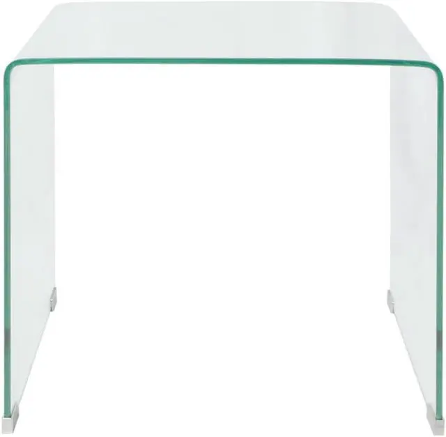 Alt view image 2 of 14 - vidaXL Coffee Table Sofa End Table Side Table Nightstand Tempered Glass Clear