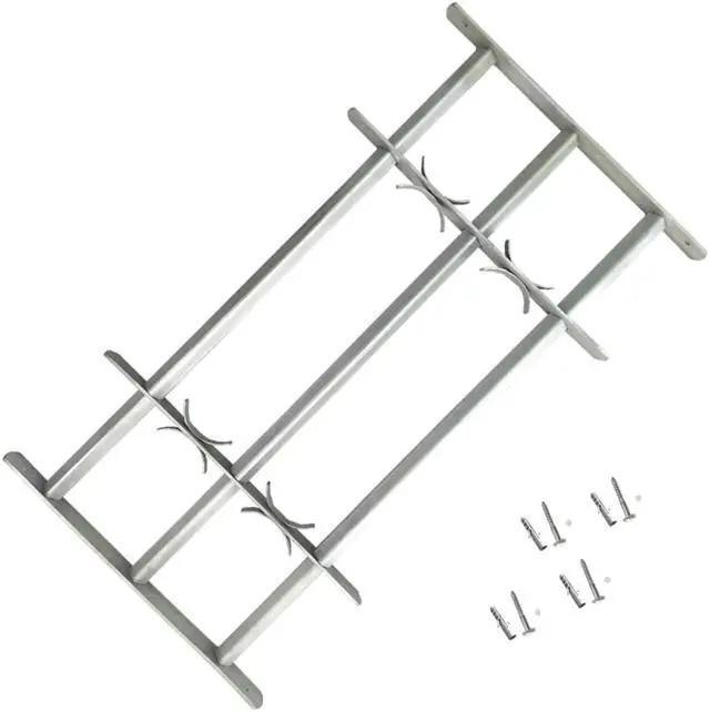 Alt view image 4 of 10 - Adjustable Security Grille for Windows with 3 Crossbars 39.4"-59.1"