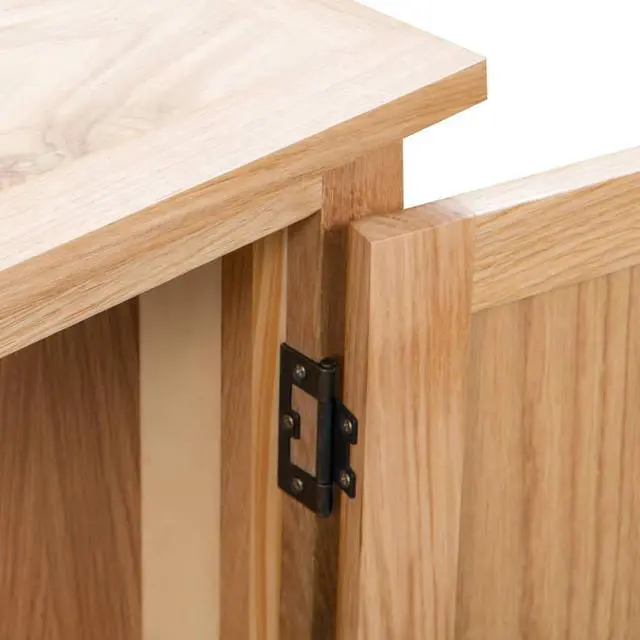 Alt view image 4 of 17 - vidaXL Solid Oak Wood Corner Cabinet Space Saving Storage 31.4" Hallway Shelf
