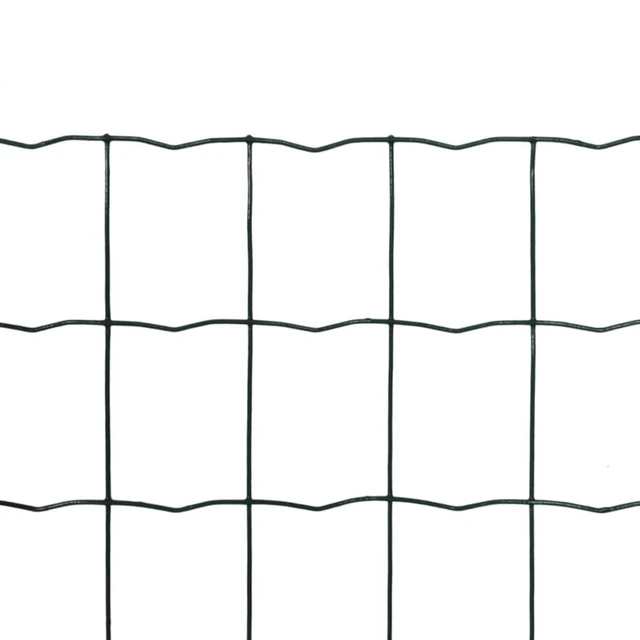 Alt view image 5 of 7 - vidaXL Euro Fence Steel 32.8ft x 3.9ft Green