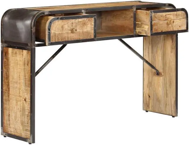 Alt view image 4 of 17 - vidaXL Solid Mango Wood Sideboard Side Store Cabinet Wooden Furniture Storage