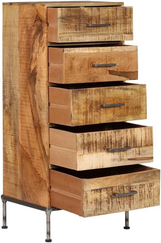 Alt view image 4 of 11 - vidaXL Solid Mango Wood Chest of Drawers Storage Store Drawer Cabinet Home