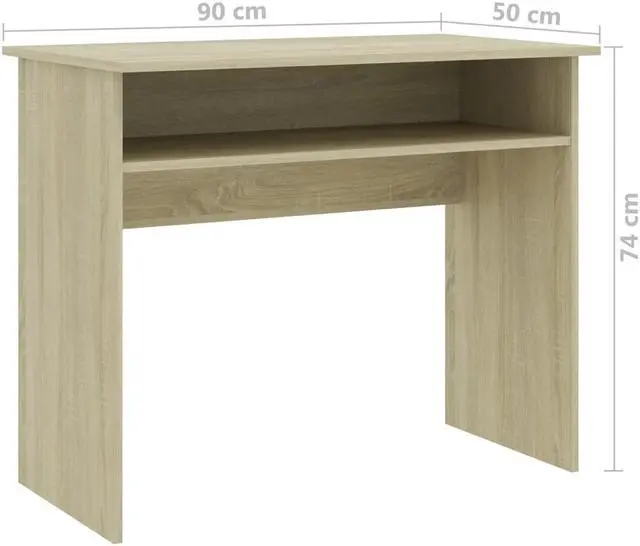 Alt view image 6 of 7 - vidaXL Writing Desk with Drawers Office Computer Desk Solid Mahogany Wood