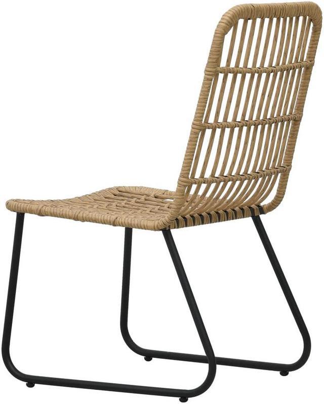 Alt view image 10 of 16 - vidaXL Garden Chairs 2 pcs Poly Rattan Oak