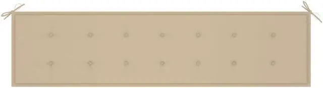 Alt view image 3 of 17 - vidaXL Bench Cushion Water Repellent Garden Seat Cushion Beige Oxford Fabric