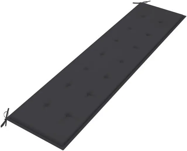 Alt view image 2 of 14 - vidaXL Garden Bench Cushion Anthracite 200x50x4 cm Oxford Fabric