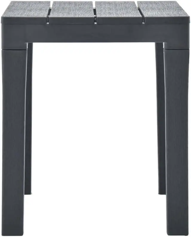 Alt view image 4 of 11 - vidaXL 2x Patio Benches Anthracite Plastic Outdoor Garden Poolside Chairs Seat