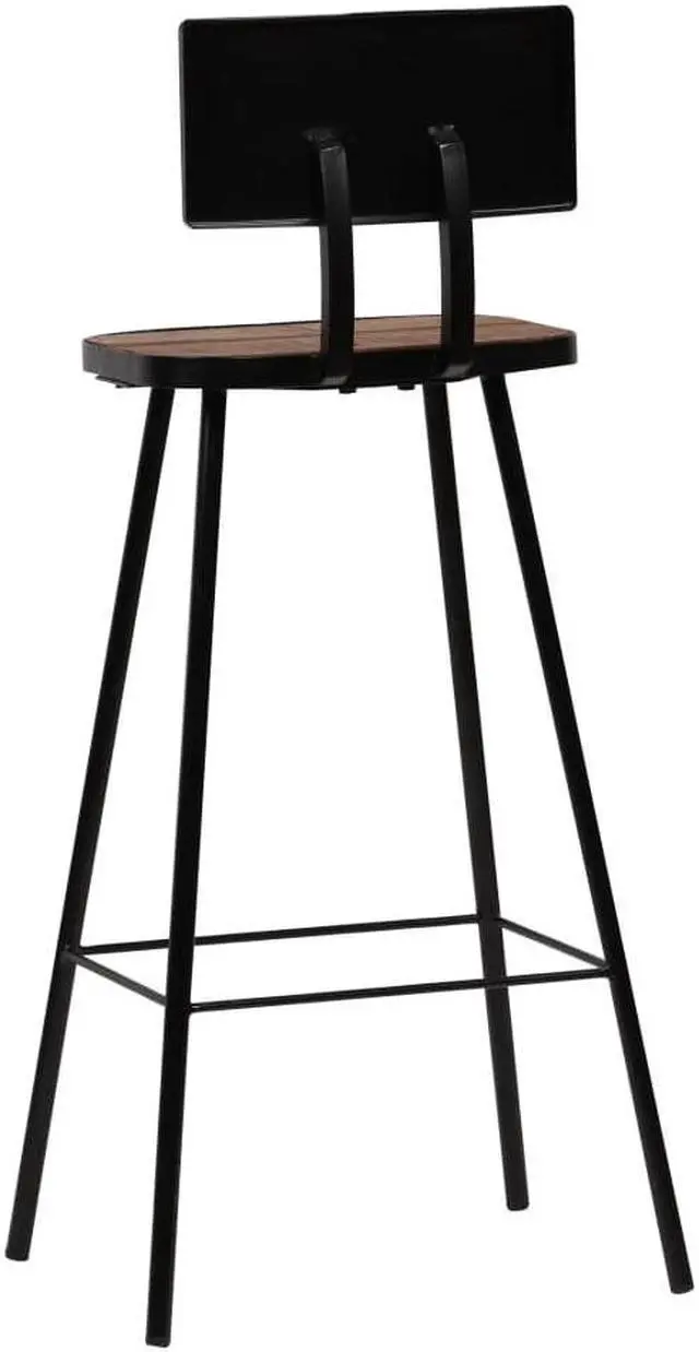 Alt view image 5 of 14 - vidaXL Bar Stools Counter Height Stool Island Stool 4 Pcs Solid Reclaimed Wood