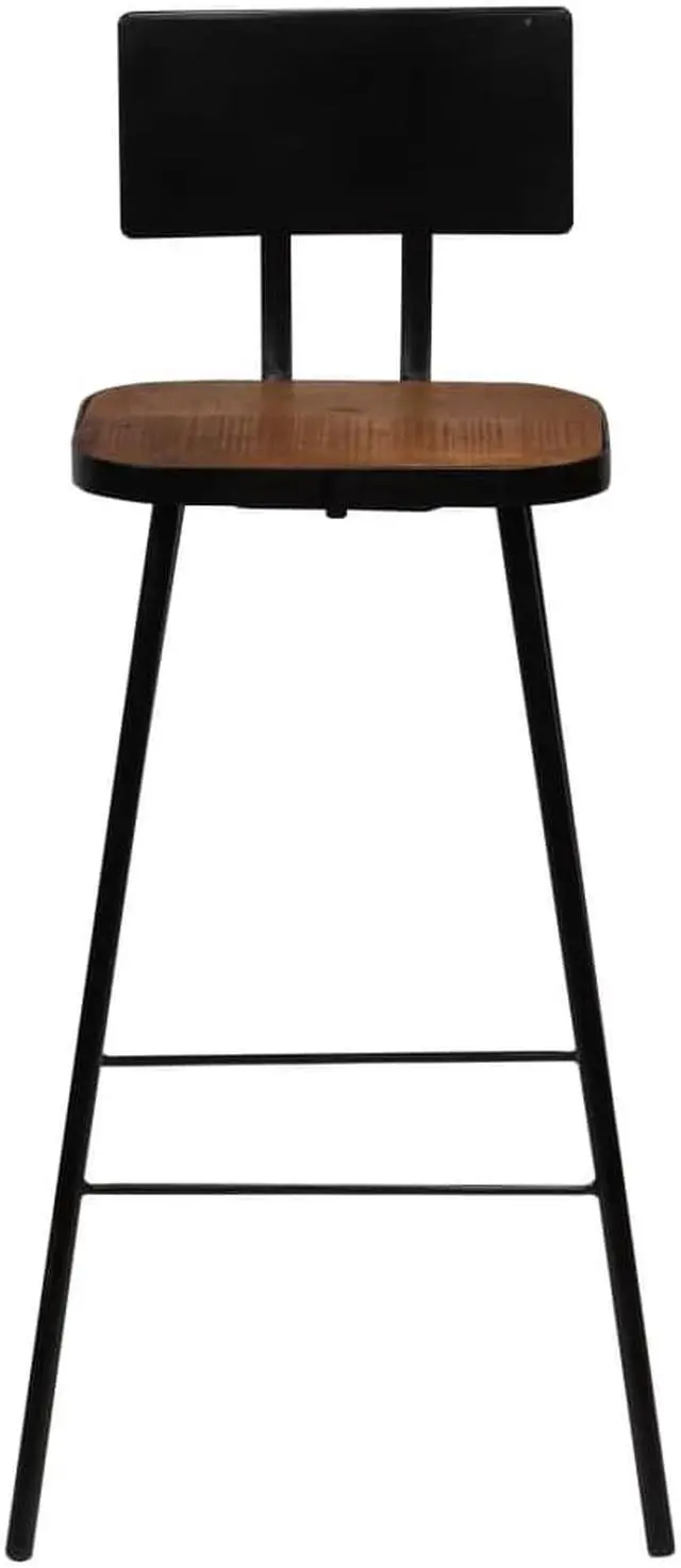 Alt view image 3 of 14 - vidaXL Bar Stools Counter Height Stool Island Stool 4 Pcs Solid Reclaimed Wood