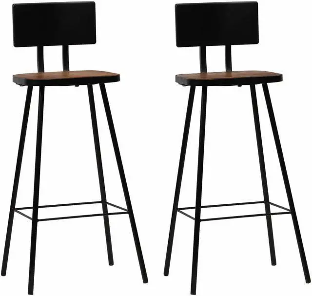 Main image of vidaXL Bar Stools Bar Counter Height Stool Island Stool 4 Pcs Solid Mango Wood