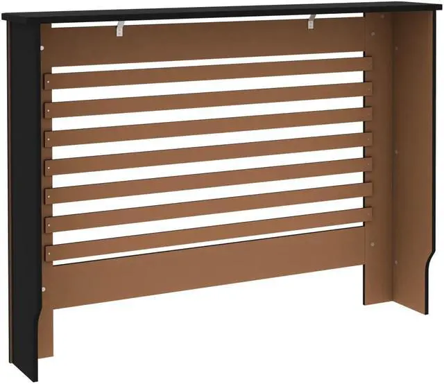 Alt view image 5 of 10 - vidaXL Radiator Cover Radiator Guard for Home Office Heater Cover Black MDF