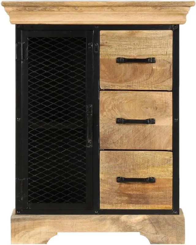 Alt view image 2 of 11 - vidaXL Sideboard Console Cabinet Cupboard for Living Room Solid Wood Mango