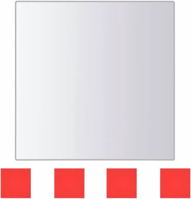Alt view image 5 of 11 - vidaXL Wall Mirror Set of 8 Transparent Glass