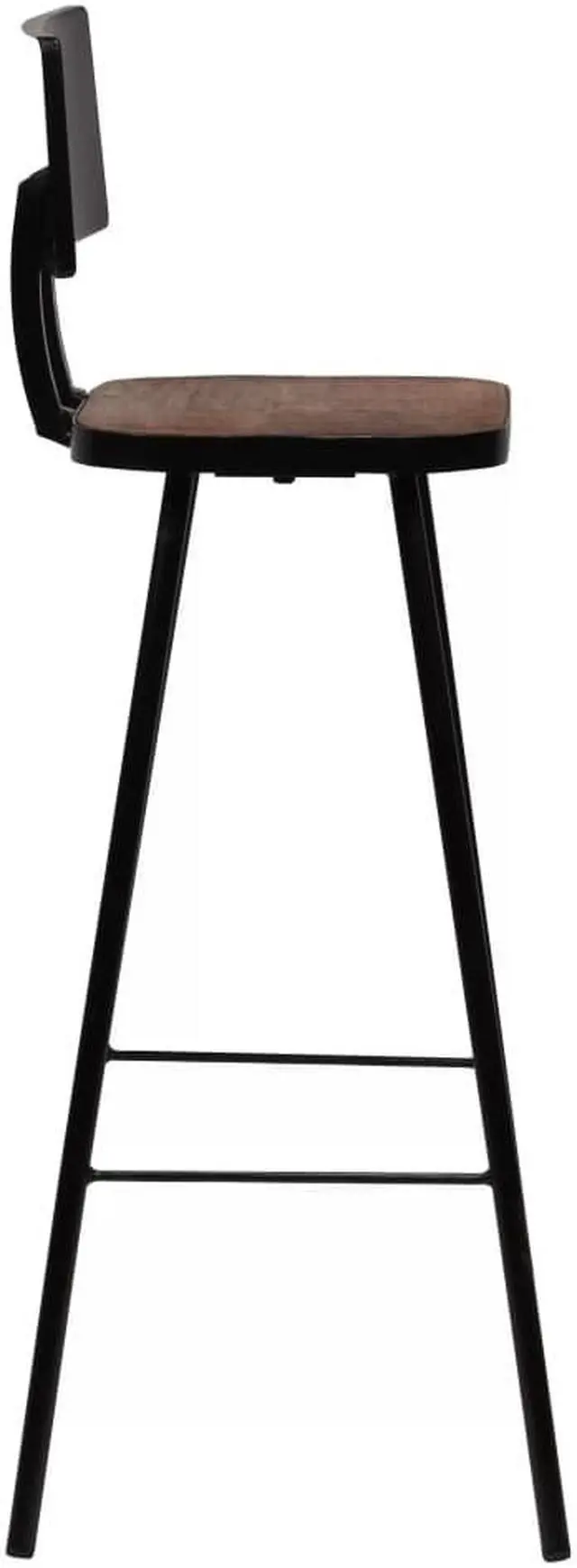 Alt view image 4 of 14 - vidaXL Bar Stools Counter Height Stool Island Stool 4 Pcs Solid Reclaimed Wood