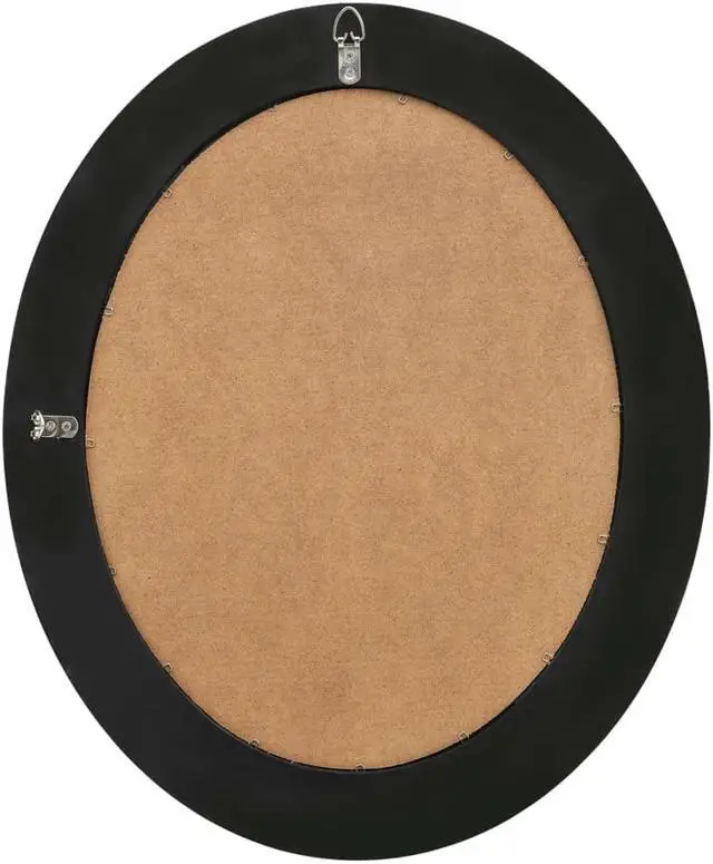 Alt view image 5 of 18 - vidaXL Wall Mirror Baroque Hanging Oval Mirror for Bedroom Living Room Black