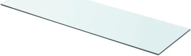 Main image of vidaXL Shelf Panel Glass Clear 31.5"x9.8" Glass Sheet Plate Display Shelving