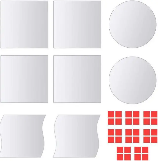 Main image of vidaXL Wall Mirror Set of 8 Transparent Glass