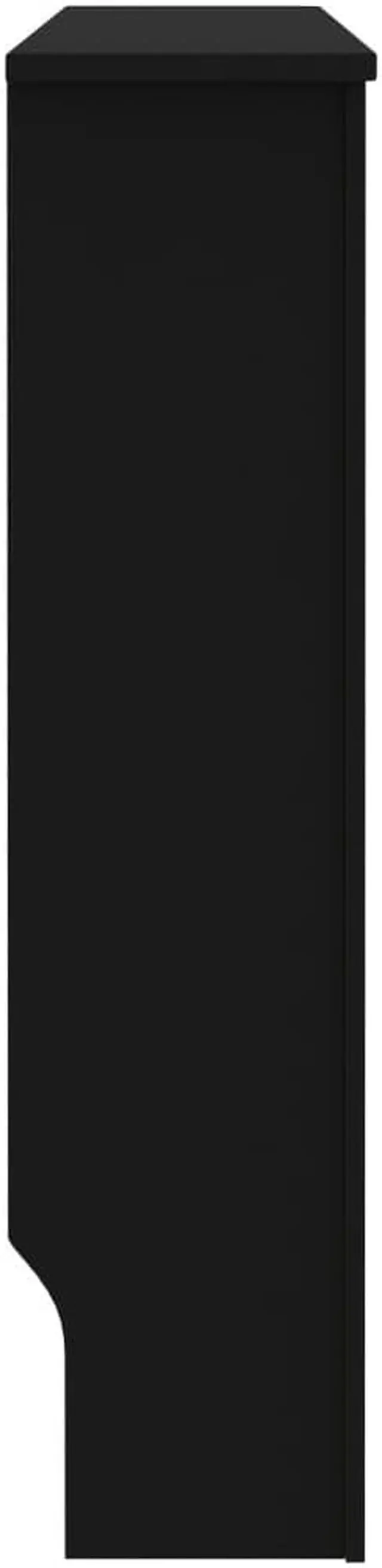 Alt view image 4 of 10 - vidaXL Radiator Cover Radiator Guard for Home Office Heater Cover Black MDF