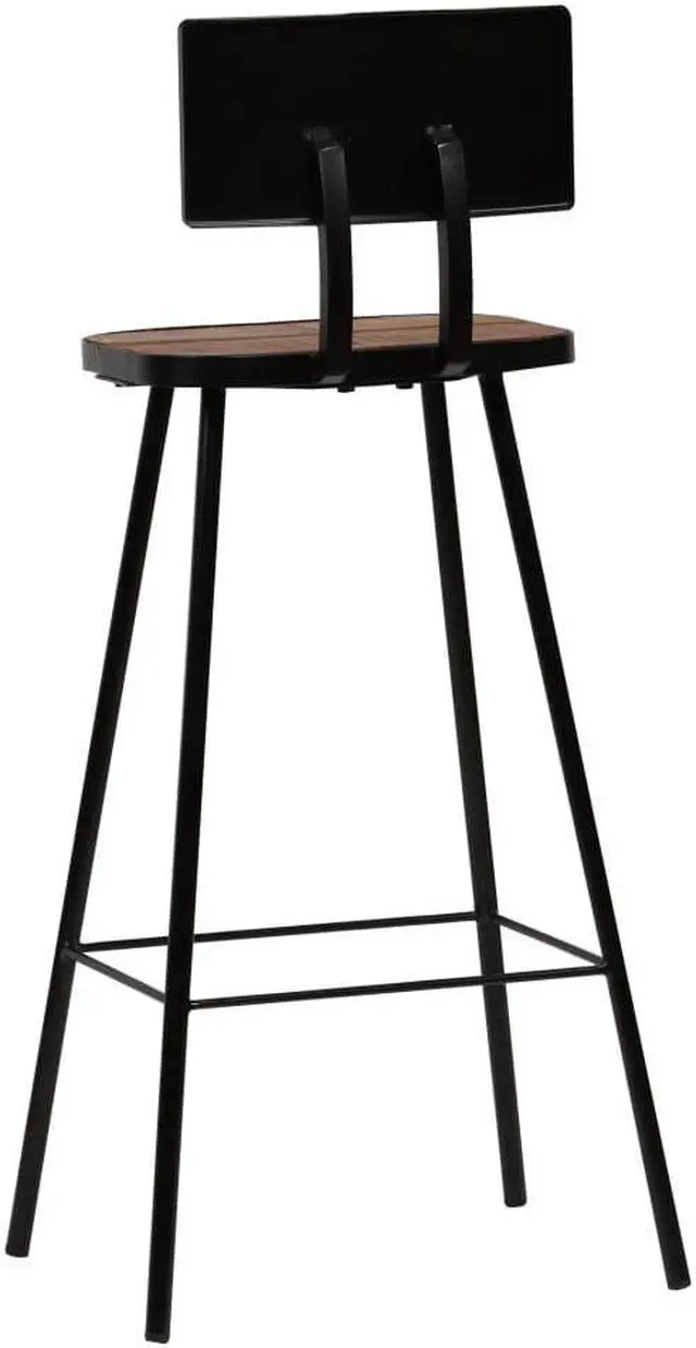 Alt view image 4 of 15 - vidaXL Bar Stools Bar Counter Height Stool Island Stool 4 Pcs Solid Mango Wood