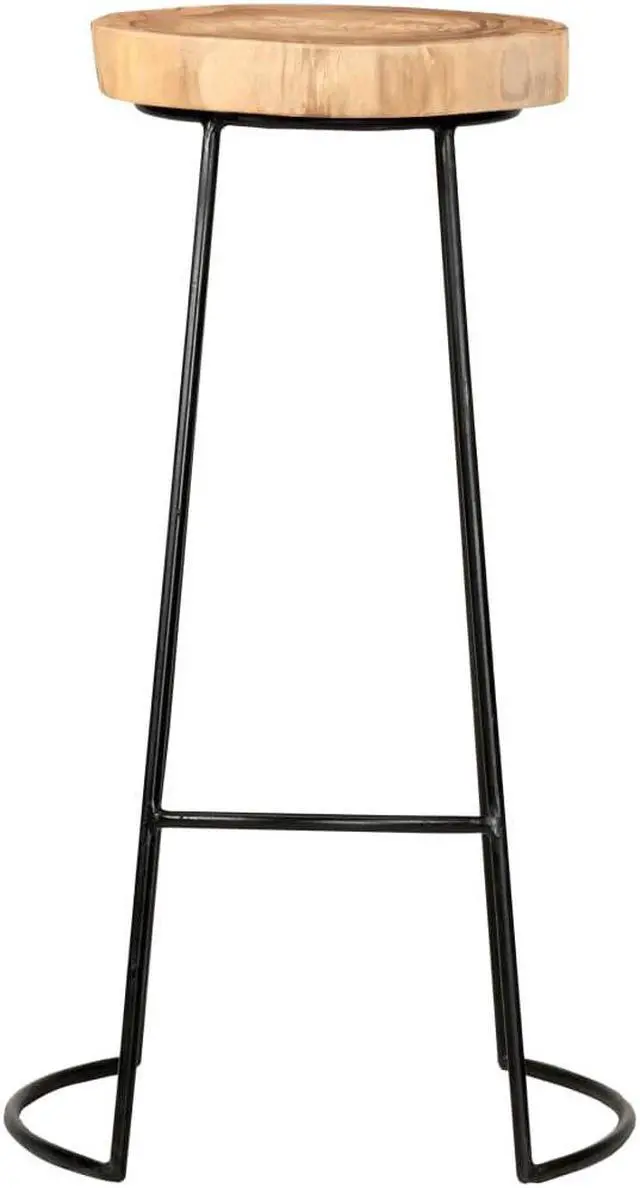 Alt view image 3 of 17 - vidaXL Bar Stools Bar Seats Counter Height Stools 2 Pcs Solid acacia wood