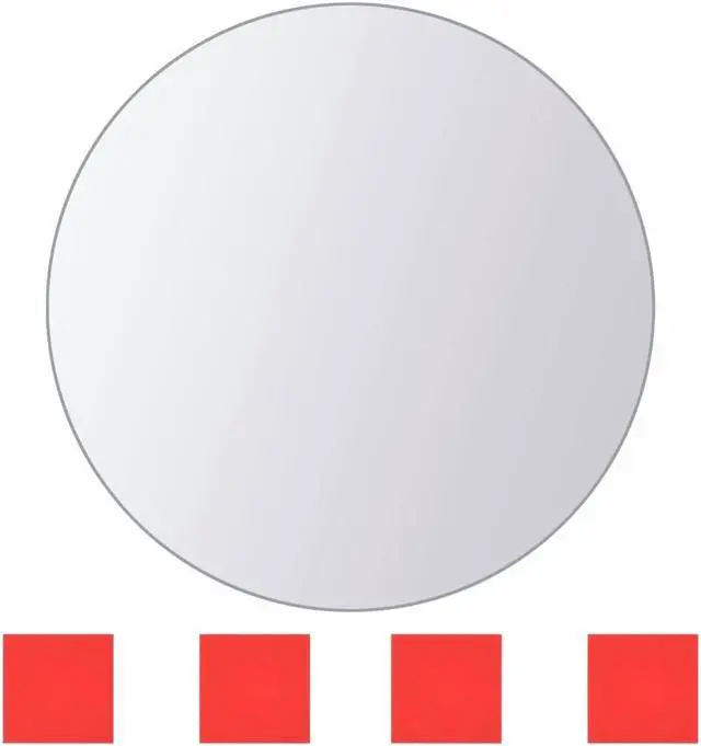 Alt view image 3 of 11 - vidaXL Wall Mirror Set of 8 Transparent Glass