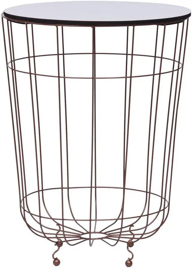 Main image of vidaXL Coffee Table Round End Table Living Room Side Table Gold 15.7 Inch