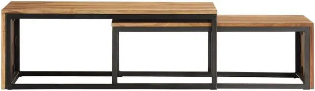 Alt view image 4 of 12 - vidaXL Coffee Table Set of 2 Brown