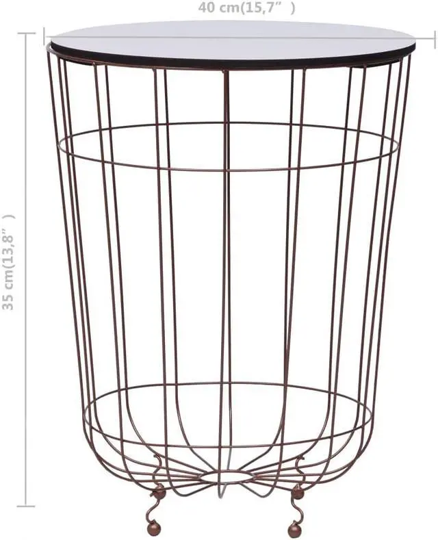 Alt view image 7 of 13 - vidaXL Coffee Table Round End Table Living Room Side Table Gold 15.7 Inch