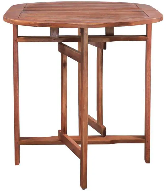 Alt view image 13 of 16 - vidaXL Solid Acacia Wood Patio Table 47.2" Garden Dining Kitchen Outdoor Desk