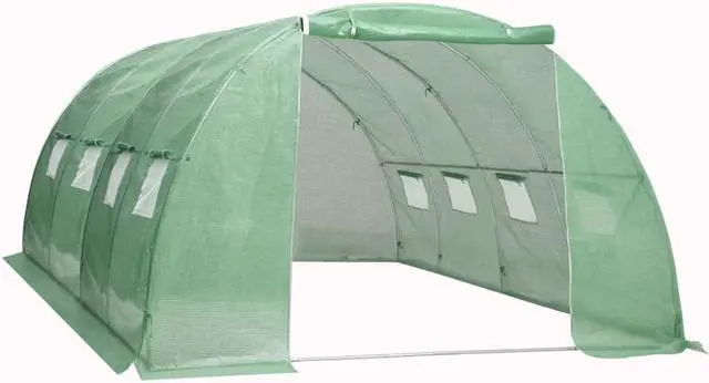 Alt view image 4 of 11 - vidaXL Greenhouse Outdoor Grow House Green House for Plant Growing Gardening