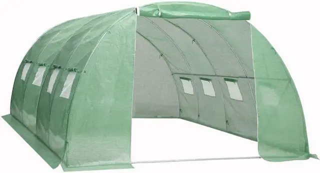 Alt view image 2 of 11 - vidaXL Greenhouse Outdoor Grow House Green House for Plant Growing Gardening