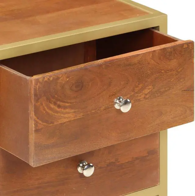 Alt view image 12 of 15 - vidaXL Cabinet Drawer Dresser Side End Table for Bedroom Solid Wood Mango