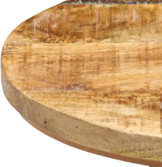 Alt view image 3 of 10 - vidaXL Bar Stools Bar Counter Height Stool Island Stool 2 Pcs Rough Mango Wood