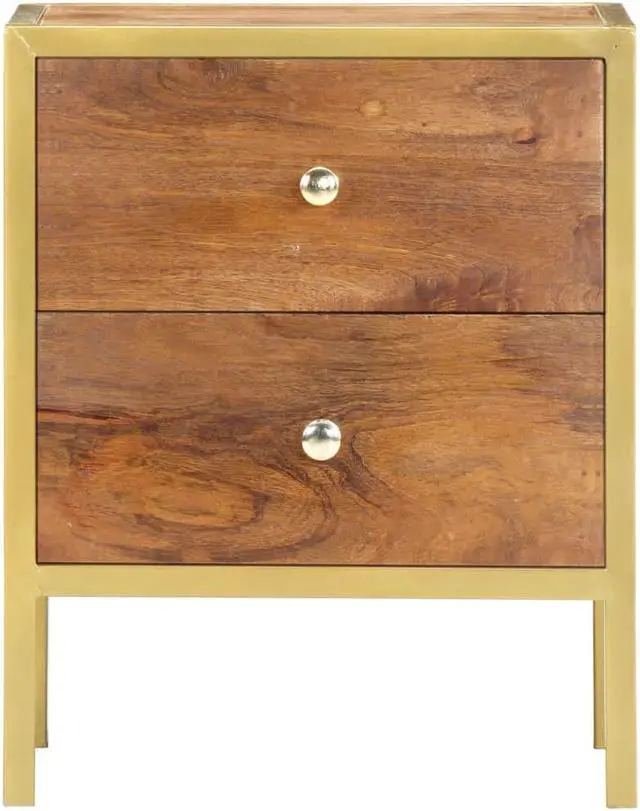 Alt view image 11 of 15 - vidaXL Cabinet Drawer Dresser Side End Table for Bedroom Solid Wood Mango