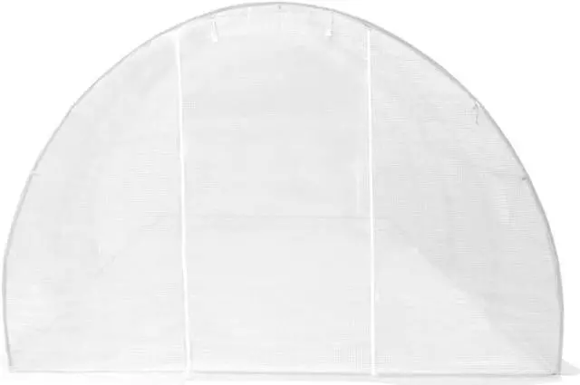 Alt view image 7 of 7 - vidaXL Greenhouse Outdoor Grow House Green House with Base Frame Aluminum