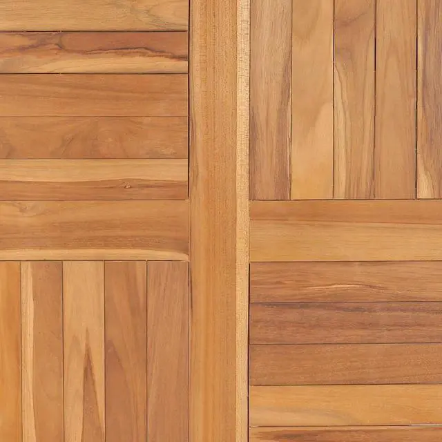 Alt view image 11 of 11 - vidaXL Table Top Solid Teak Wood Round 1" 35.4"