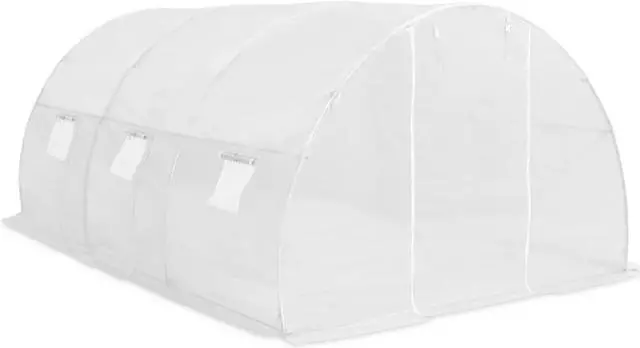 Alt view image 4 of 11 - vidaXL Greenhouse Outdoor Grow House Green House for Plant Growing Gardening