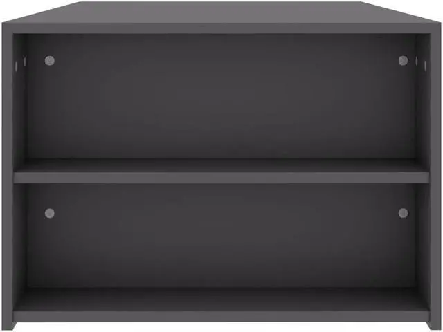 Alt view image 11 of 13 - vidaXL Coffee Table End Table with Storage for Living Room Gray Engineered Wood