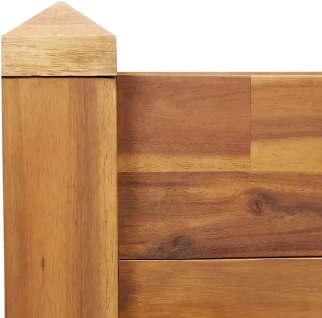 Alt view image 7 of 14 - vidaXL Garden Raised Bed 43.3"x23.6"x17.3" Solid Acacia Wood