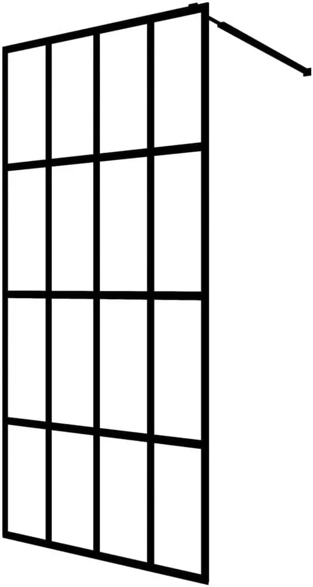 Alt view image 2 of 8 - vidaXL Walk-in Shower Enclosure Bathroom Wall Panel Shower Screen Tempered Glass