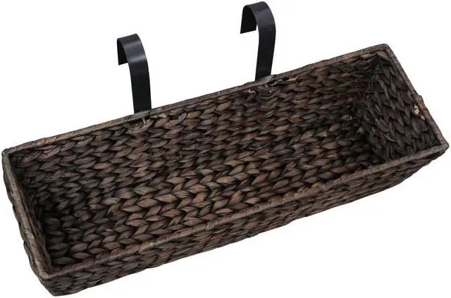 Alt view image 8 of 15 - vidaXL Garden Planters 2 pcs Water Hyacinth Brown