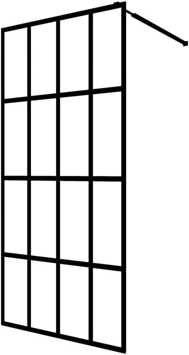 Alt view image 2 of 8 - vidaXL Walk-in Shower Enclosure Bathroom Wall Panel Shower Screen Tempered Glass