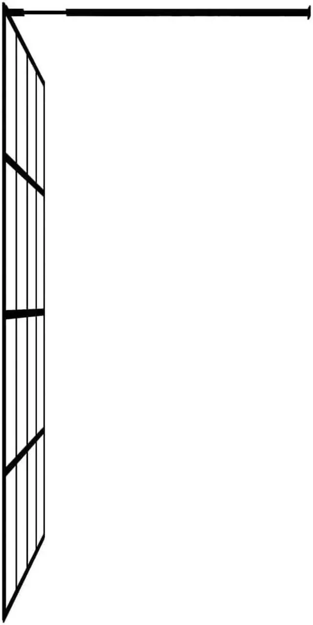 Alt view image 5 of 8 - vidaXL Walk-in Shower Enclosure Bathroom Wall Panel Shower Screen Tempered Glass