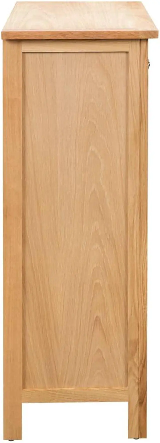 Alt view image 15 of 16 - vidaXL Wine Cabinet Bottle Holder 2 Drawers Floor Wine Cabinet Solid Oak Wood