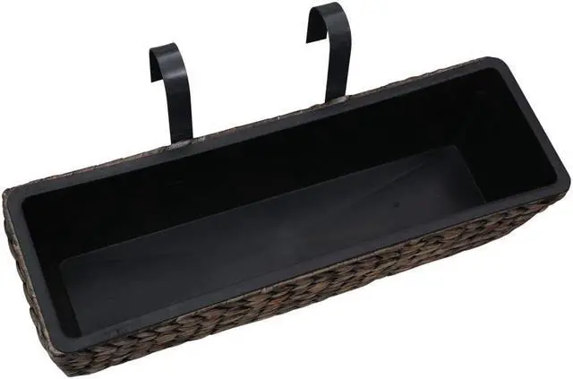 Alt view image 7 of 15 - vidaXL Garden Planters 2 pcs Water Hyacinth Brown