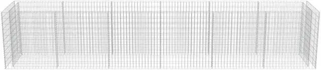 Alt view image 5 of 7 - vidaXL Gabion Raised Bed Galvanized Steel 212.6" Raised Garden Bed Flower Box