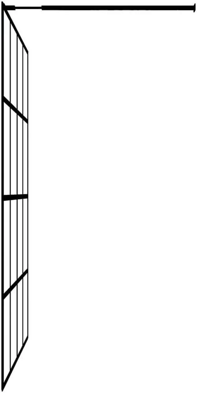 Alt view image 8 of 8 - vidaXL Walk-in Shower Screen Tempered Glass 55.1"x76.8"