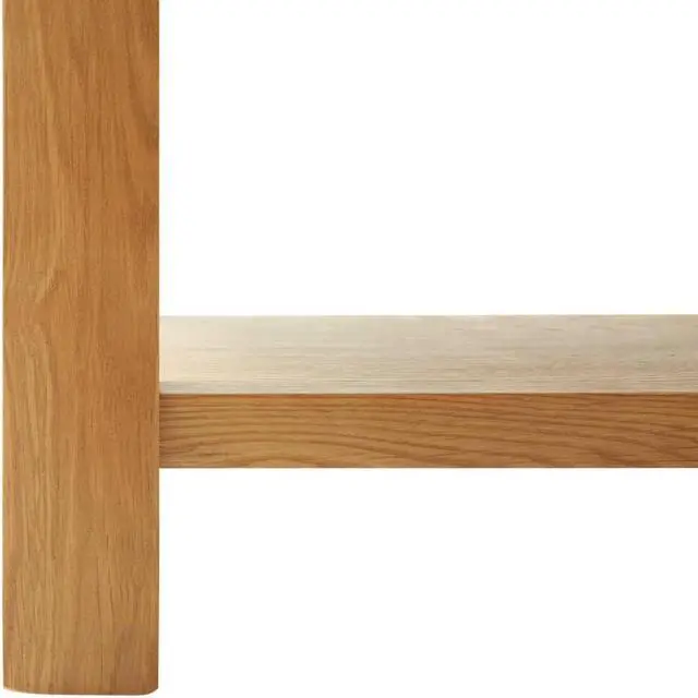 Alt view image 6 of 17 - vidaXL Solid Oak Wood Coffee Table Couch Accent Living Room Side End Storage